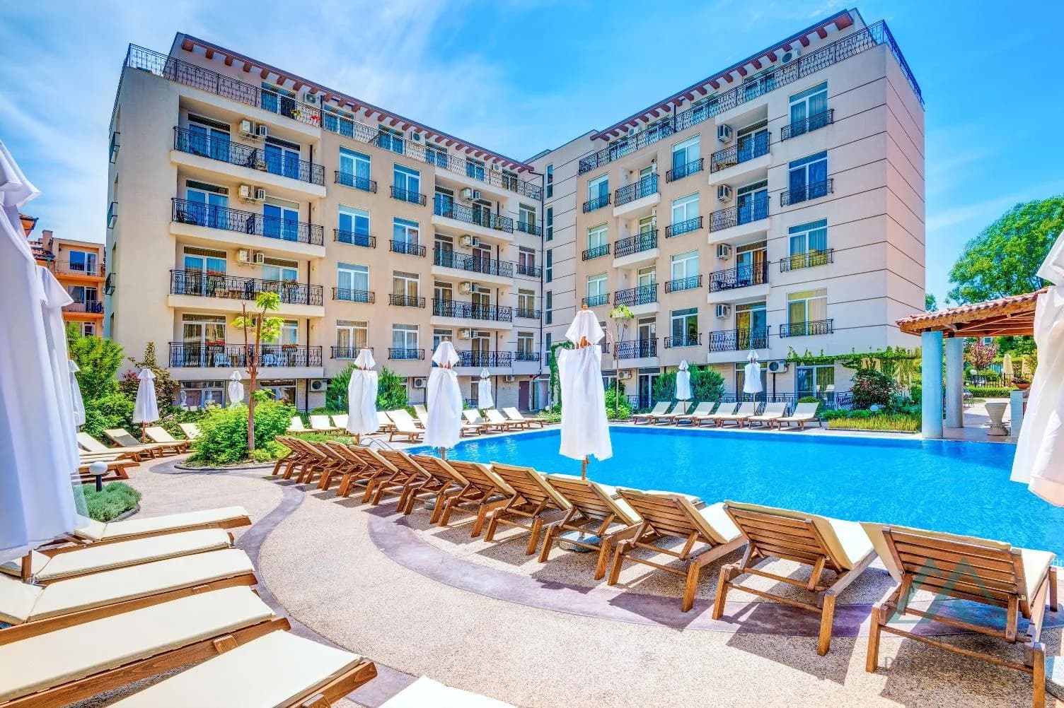 2-izbový apartmán v komplexe Dawn Park, Slnečné pobrežie – 500 m od pláže - foto 11