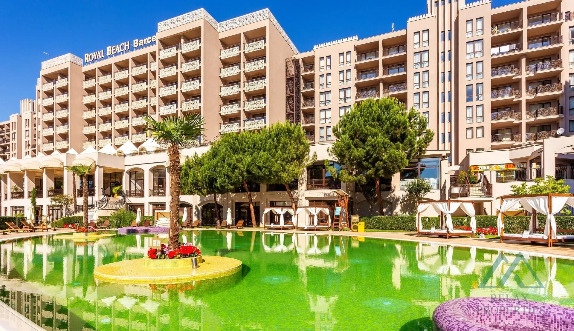 Priestranný apartmán s výhľadom na bazén, Barceló Royal Beach, prvá línia pri mori, Slnečné pobrežie - foto 7